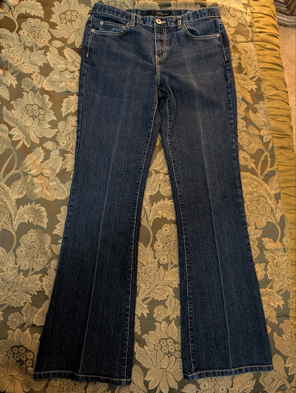 Women's Calvin Klein Jeans Size 12-Dark Blue Flare Jeans